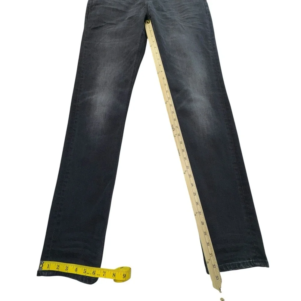 Prps Le Sabre Slim Straight Stretch Denim Jeans Black Stone Wash Men 32 NWT